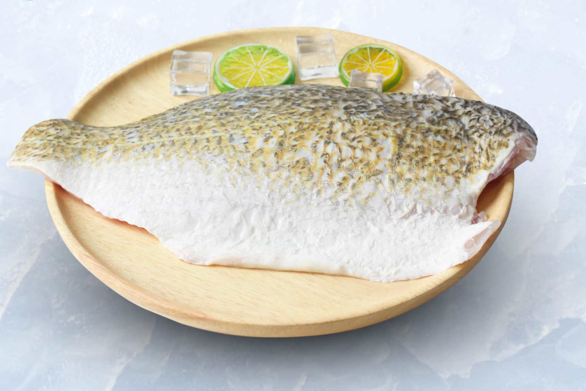 Frozen Barramundi fillet skin on, boneless